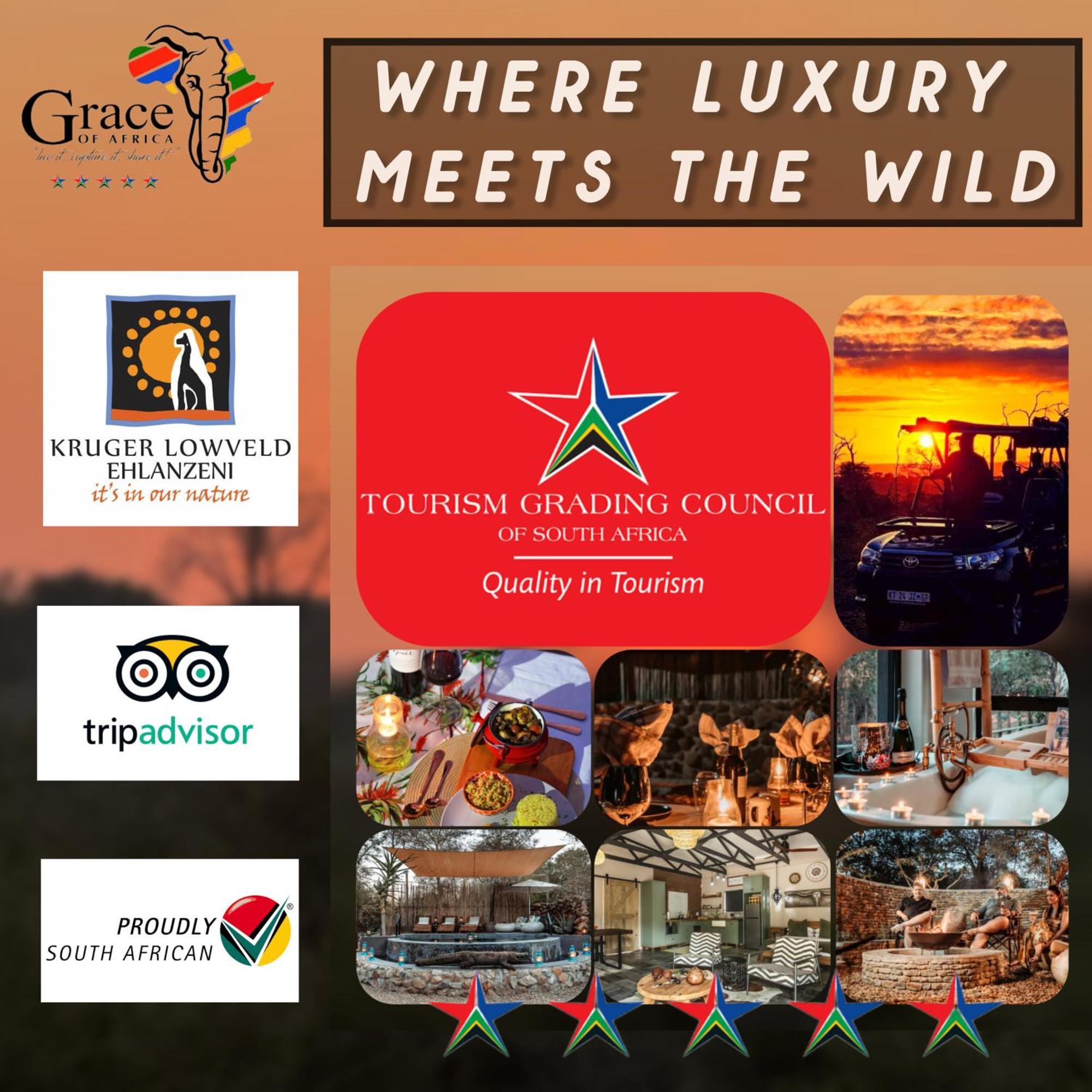 Grace Of Africa, Couples 5 Star Nature Lodge Marloth Park Exterior photo